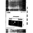 SHARP VZ-2500H Owners Manual SHARP VZ-2500H Owners Manual