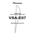 PIONEER VSA-E07/HV Owners Manual PIONEER VSA-E07/HV Owners Manual
