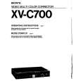 SONY XV-C700 Owners Manual SONY XV-C700 Owners Manual
