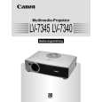 CANON LV-7345 Owners Manual CANON LV-7345 Owners Manual