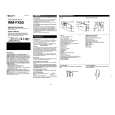SONY WM-FX55 Owners Manual SONY WM-FX55 Owners Manual