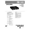 SONY XM640 Service Manual SONY XM640 Service Manual