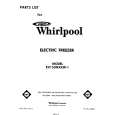 WHIRLPOOL EV150NXKW1 Parts Catalog WHIRLPOOL EV150NXKW1 Parts Catalog