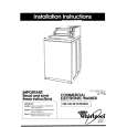 WHIRLPOOL CAW2762EW0 Installation Manual WHIRLPOOL CAW2762EW0 Installation Manual