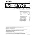 TEAC W800R Owners Manual TEAC W800R Owners Manual