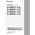 PIONEER S-IW631-LR/XTM/UC Owners Manual PIONEER S-IW631-LR/XTM/UC Owners Manual