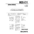 SONY MDS-E11 Service Manual SONY MDS-E11 Service Manual