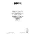 ZANUSSI ZI1603 Owners Manual ZANUSSI ZI1603 Owners Manual