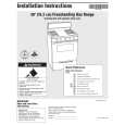 WHIRLPOOL FGP300KV3 Installation Manual WHIRLPOOL FGP300KV3 Installation Manual