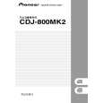 PIONEER CDJ-800MK2/NKXJ Owners Manual PIONEER CDJ-800MK2/NKXJ Owners Manual