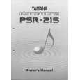 YAMAHA PSR-215 Owners Manual YAMAHA PSR-215 Owners Manual