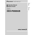 PIONEER DEH-P6900UB/XN/UC Owners Manual PIONEER DEH-P6900UB/XN/UC Owners Manual