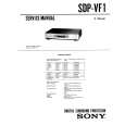 SONY SDPVF1 Service Manual SONY SDPVF1 Service Manual