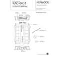 KENWOOD KAC-6403 Service Manual KENWOOD KAC-6403 Service Manual