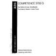AEG 3700S-W Owners Manual AEG 3700S-W Owners Manual