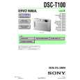 SONY DSC-T100 LEVEL3 Service Manual SONY DSC-T100 LEVEL3 Service Manual