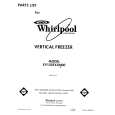 WHIRLPOOL EV150FXXN00 Parts Catalog WHIRLPOOL EV150FXXN00 Parts Catalog