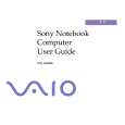 SONY PCG-Z600RE/K VAIO Owners Manual SONY PCG-Z600RE/K VAIO Owners Manual