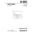 SONY M800V Service Manual SONY M800V Service Manual