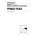 ROLAND MSQ-700 Owners Manual ROLAND MSQ-700 Owners Manual