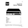 DUAL CT19 Service Manual DUAL CT19 Service Manual