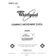 WHIRLPOOL MW1000XW0 Parts Catalog WHIRLPOOL MW1000XW0 Parts Catalog