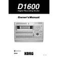 KORG D1600 Owners Manual KORG D1600 Owners Manual