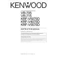 KENWOOD VR705 Owners Manual KENWOOD VR705 Owners Manual