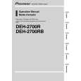 PIONEER DEH-2700R/XU/EW Owners Manual PIONEER DEH-2700R/XU/EW Owners Manual