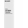 SHARP UX-B800DE Owners Manual SHARP UX-B800DE Owners Manual