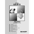 SHARP UXB15 Owners Manual SHARP UXB15 Owners Manual