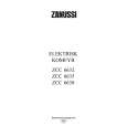 ZANUSSI ZCC6638X Owners Manual ZANUSSI ZCC6638X Owners Manual