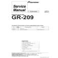 PIONEER GR209 Service Manual PIONEER GR209 Service Manual
