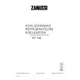 ZANUSSI ZT142 Owners Manual ZANUSSI ZT142 Owners Manual
