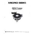 MICRO SEIKI DDX-1000 Owners Manual MICRO SEIKI DDX-1000 Owners Manual