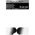 SHARP CE158 Owners Manual SHARP CE158 Owners Manual