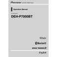 PIONEER DEH-P7000BT/XN/UC Owners Manual PIONEER DEH-P7000BT/XN/UC Owners Manual
