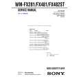 SONY WMFX482ST Service Manual SONY WMFX482ST Service Manual