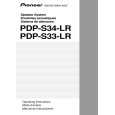PIONEER PDP-S33-LR/XIN1/UC Owners Manual PIONEER PDP-S33-LR/XIN1/UC Owners Manual