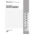 PIONEER DVR-920H Owners Manual PIONEER DVR-920H Owners Manual