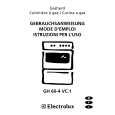 ELECTROLUX GH60-4VC.1 Owners Manual ELECTROLUX GH60-4VC.1 Owners Manual
