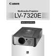 CANON LV-7320 Owners Manual CANON LV-7320 Owners Manual