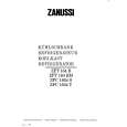 ZANUSSI ZFT164R Owners Manual ZANUSSI ZFT164R Owners Manual