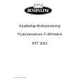 ROSENLEW RTT2052 Owners Manual ROSENLEW RTT2052 Owners Manual