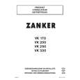 ZANKER VK170 Owners Manual ZANKER VK170 Owners Manual