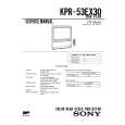 SONY KPR-46EX30 Owners Manual SONY KPR-46EX30 Owners Manual