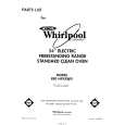 WHIRLPOOL RF014PXRW0 Parts Catalog WHIRLPOOL RF014PXRW0 Parts Catalog