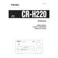 TEAC CR-H220 Owners Manual TEAC CR-H220 Owners Manual