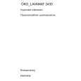 AEG LAV2430 Owners Manual AEG LAV2430 Owners Manual