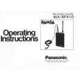 PANASONIC WXRP410 Owners Manual PANASONIC WXRP410 Owners Manual
